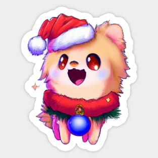 Cute Pomeranian Drawing Sticker